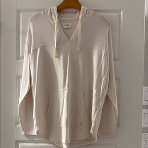 Lou & Grey Cream Hoodie Sweatshirt